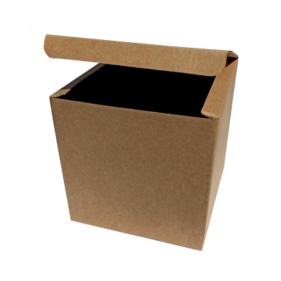 Caixa para Presentes 10x10x10cm Kraft (tampa fixa)
