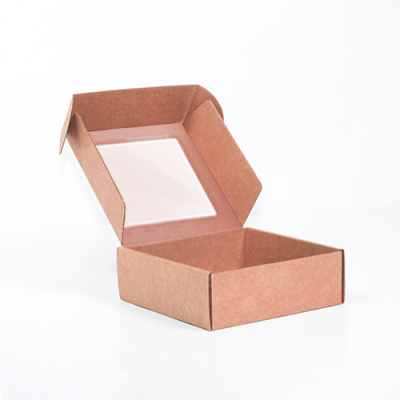 Caixa para Envio Postal com janela 20x20x7cm Kraft