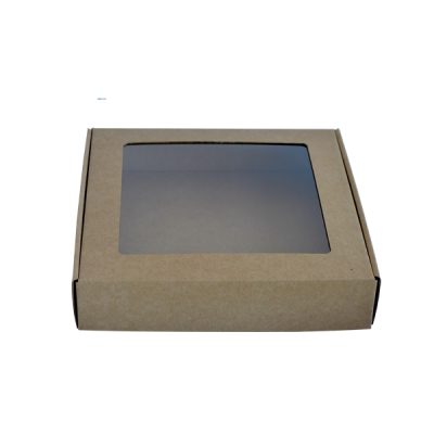 Caixa para Envio Postal 15x15x5cm Kraft com janela - Image 3