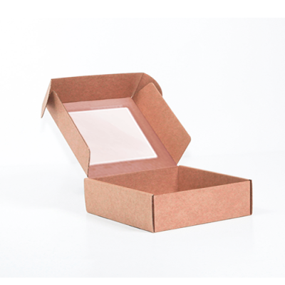 Caixa para Envio Postal 23x23x5cm Kraft com janela