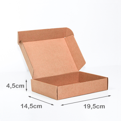 Caixa para Envio Postal 19.5x14.5x4.5cm Kraft - Image 2
