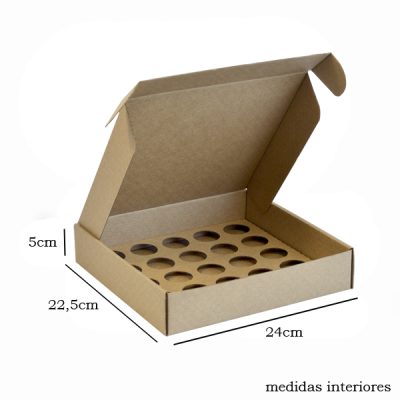 Caixa para 25 Brigadeiros Kraft