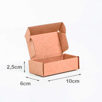 Caixa para Envio Postal 10x6x2.5cm Kraft - Image 2