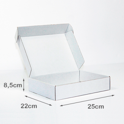 Caixa para Envio Postal 25x22x8.5cm Branca - Image 2