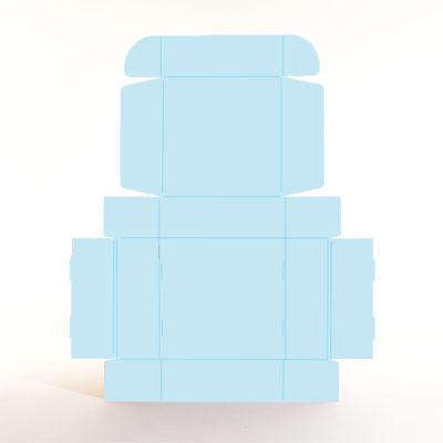 20x20x7cm - Caixa para presentes (AZUL CLARO) - Image 2