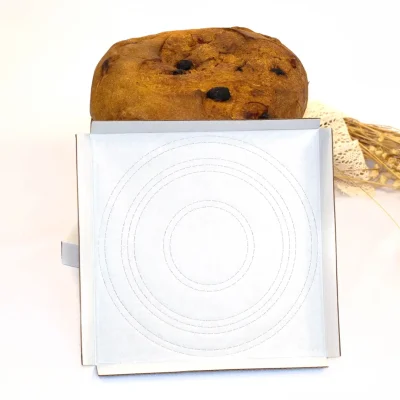 Caixa "Panettone" c/janela e divisória 18x18x18 Branco - Image 5