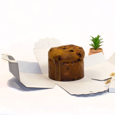 Caixa “Panettone” Branco Com Divisória sem janela 18x18x18cm - Image 3