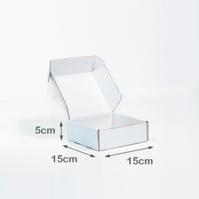 Caixa para Envio Postal 15x15x5cm Branca - Image 2