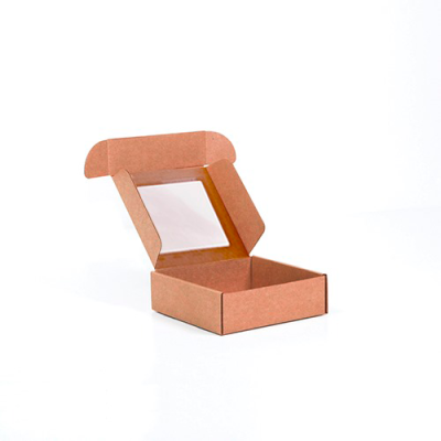 Caixa para Envio Postal 15x15x5cm Kraft com janela
