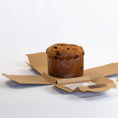Caixa "Panettone" Kraft Com Janela e Divisória 18x18x18cm - Image 3