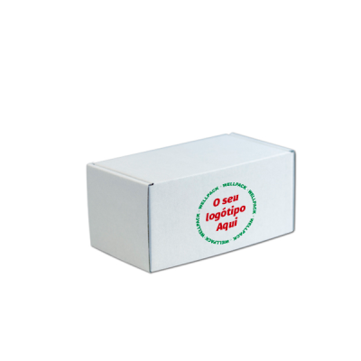 Caixa para Envio Postal Branca com o seu logotipo - Image 2
