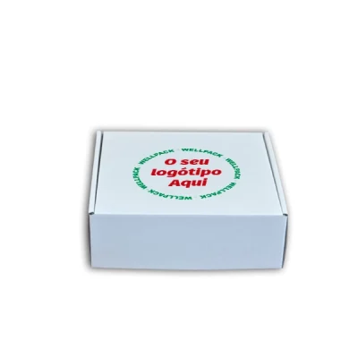 Caixa para Envio Postal Branca com o seu logotipo - Image 5