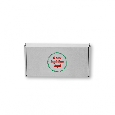 Caixa para Envio Postal Branca com o seu logotipo - Image 4