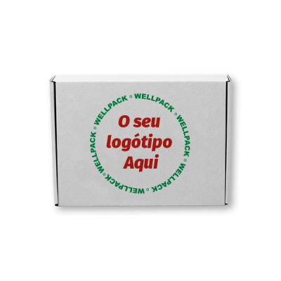 Caixa para Envio Postal Branca com o seu logotipo - Image 3