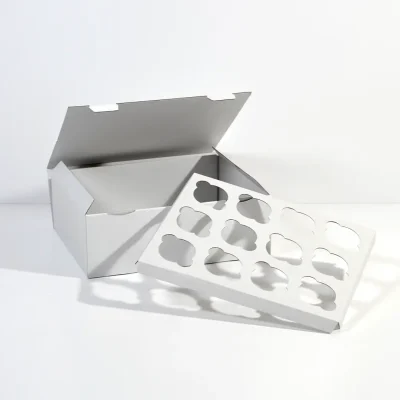 Caixa para 12 Cupcakes 33x26x11cm Branco - Image 2