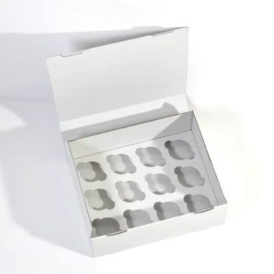 Caixa para 12 Cupcakes 33x26x11cm Branco - Image 3