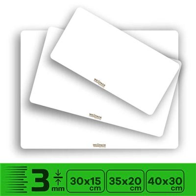 Base MDF | Retangular 🟦 | Branco 1 Lado | 3mm