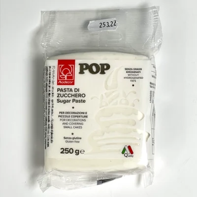 Pasta de Açúcar Pop Branco 250g - Modecor