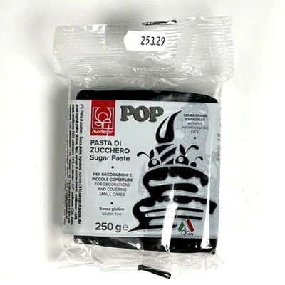Pasta de Açúcar Pop Preto 250g - Modecor