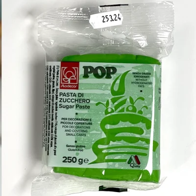 Pasta de Açúcar Pop Verde 250g - Modecor