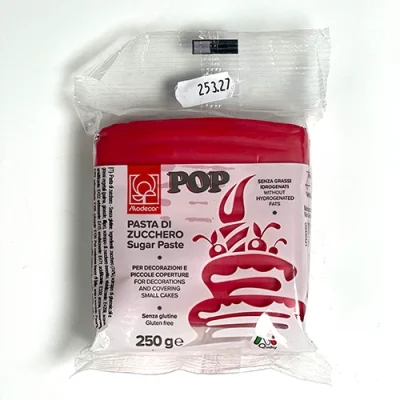Pasta de Açúcar Pop Vermelha 250g - Modecor