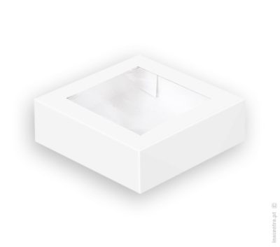 Caixa Cartolina Branca c/janela (24x24x9.5cm)
