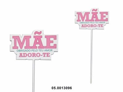 Topper MDF"Mãe Obrgada Pelo Teu Amor"15cm