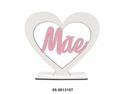 Base Coração Mãe 18,5x16cm