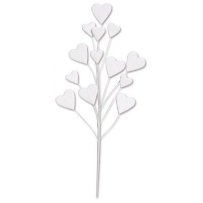Corações Pastilhagem Brancos +-20cm