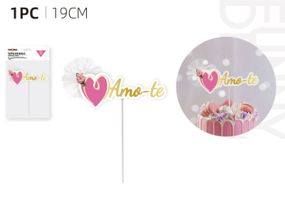 Topper Amo-te 19cm