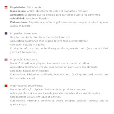 Frutose Açúcar Granulado (edulcorante) 400g - DEKORA - Image 2
