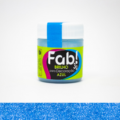Brilho p/decoração azul 3g - FAB