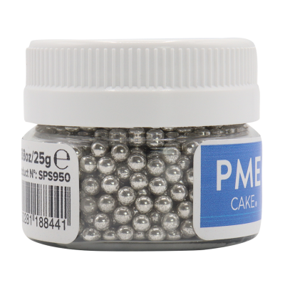 Pêrola de Açucar Prata 4mm 25g - PME