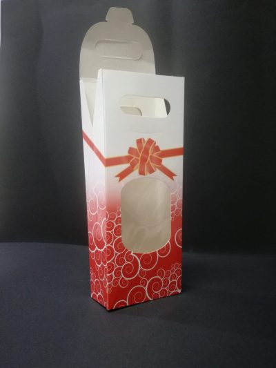 Caixa tipo saco c/janela medida 9x24cm (Pequena)