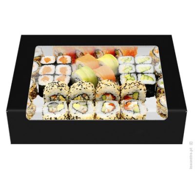 Take away em cartolina preta 18X9X4 cm - Image 2