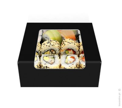 Take away em cartolina preta 10X10X4 cm - Image 2