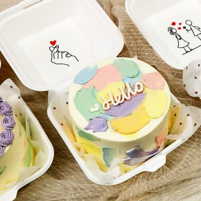 Caixas Bênto Cakes/Hambúrguer  12 cm x 12 cm - Image 2