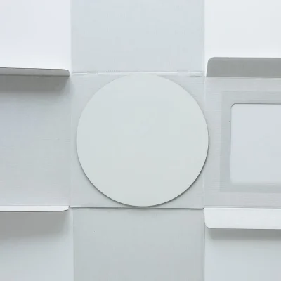 Kit Caixa para bolo branca com janela + Base MDF 5mm - Image 2