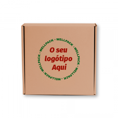Caixa para Envio Postal Kraft com o seu logotipo
