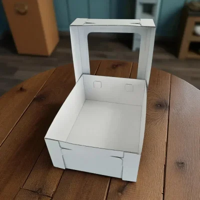 Caixa para Bolo Branca com janela Tipo PME - Image 2