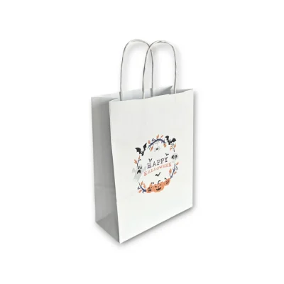 Sacos de papel Branco Pack 25un Halloween
